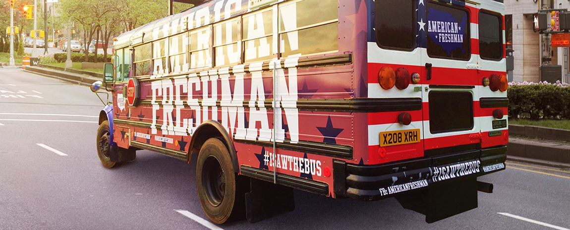 American Freshman Party Bus